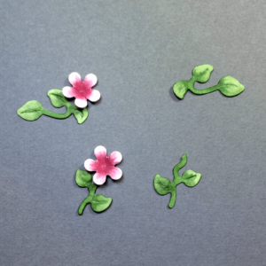 SHAPING DIE CUT FLOWERS