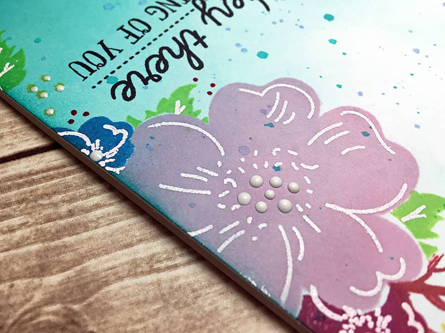 PTI June Blog Hop Challenge: Hey There Floral Card