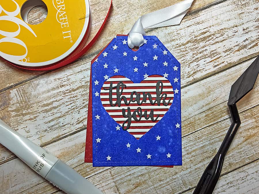 USA patriotic tag