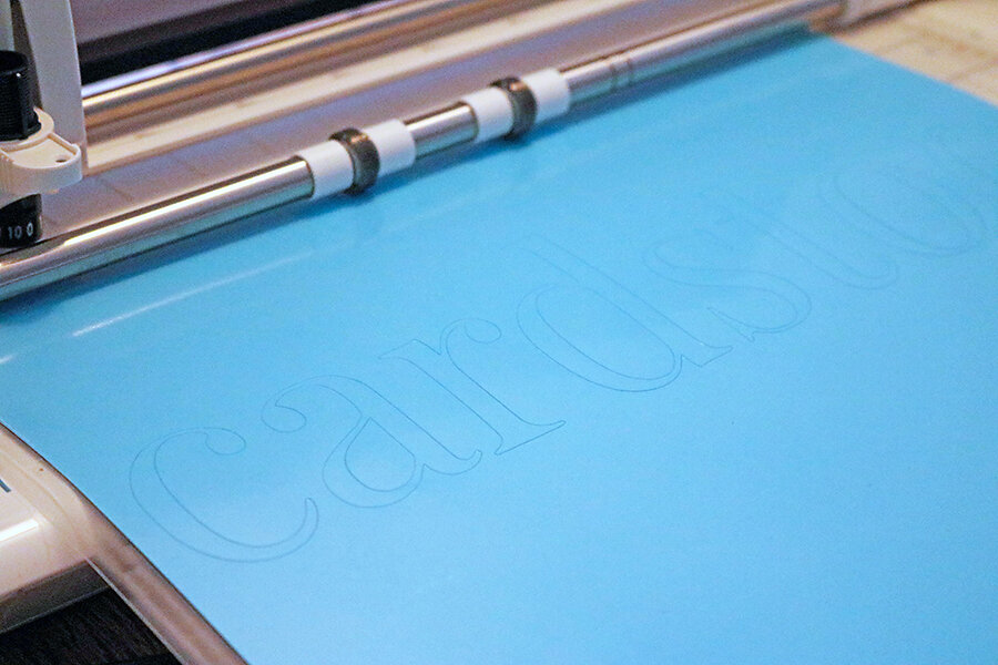 Customizing your CAMEO dust cover with Stencils. Just add paint!