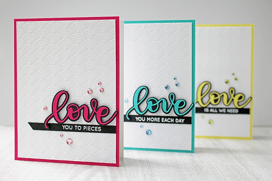 Using Up Scraps to a Make Fast and Easy Card Set