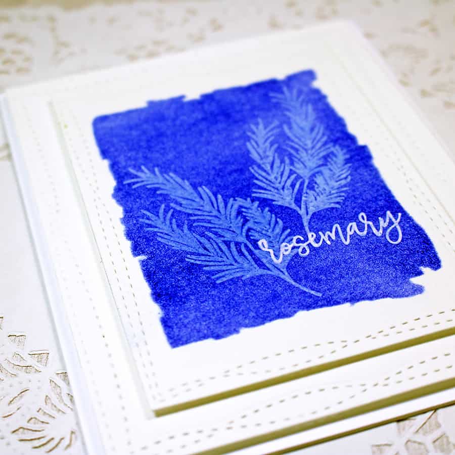 QUICK & EASY FAUX UV PRINTED CARD