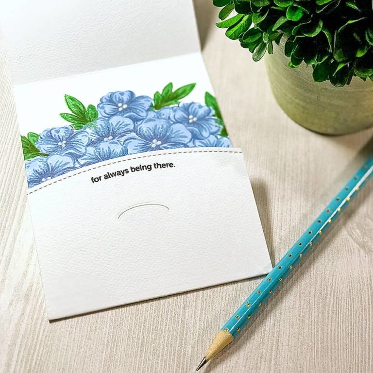 CutCardstock: Folded Floral Thank You Card