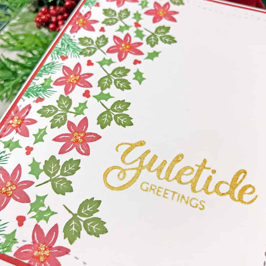 Pretty Poinsettias for the Merry Little Christmas Challenge Blog