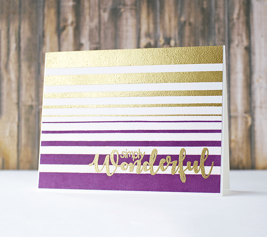 Making Easy Card Backgrounds With Stripe Stamps