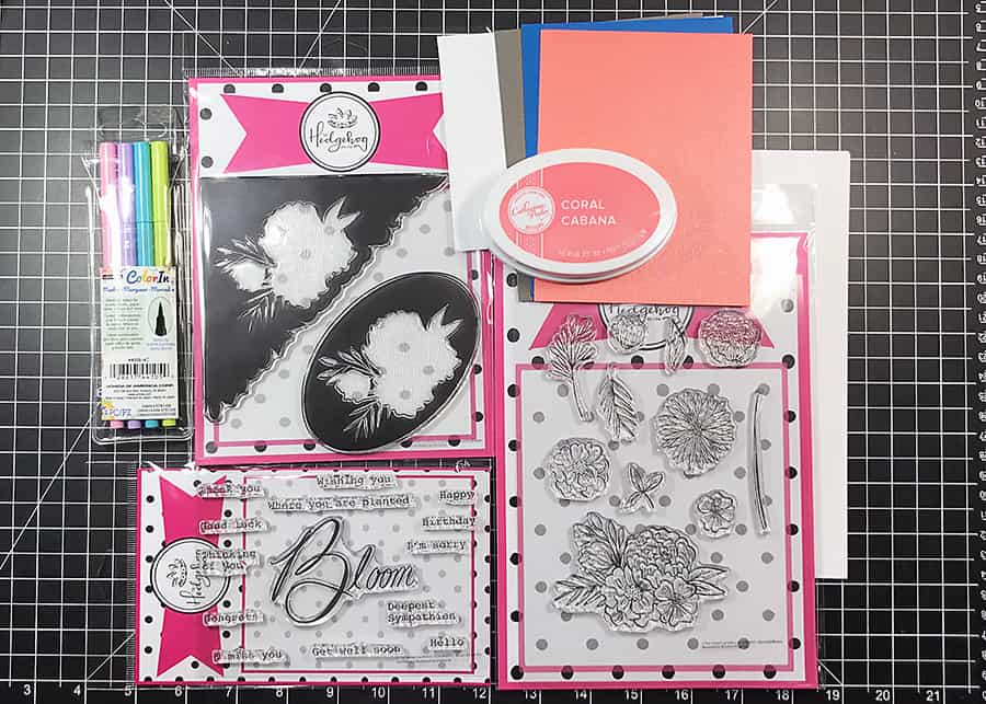 Bloom Where You Are Planted + Stamp Masking - September subscription box (The Hedgehog Hollow)