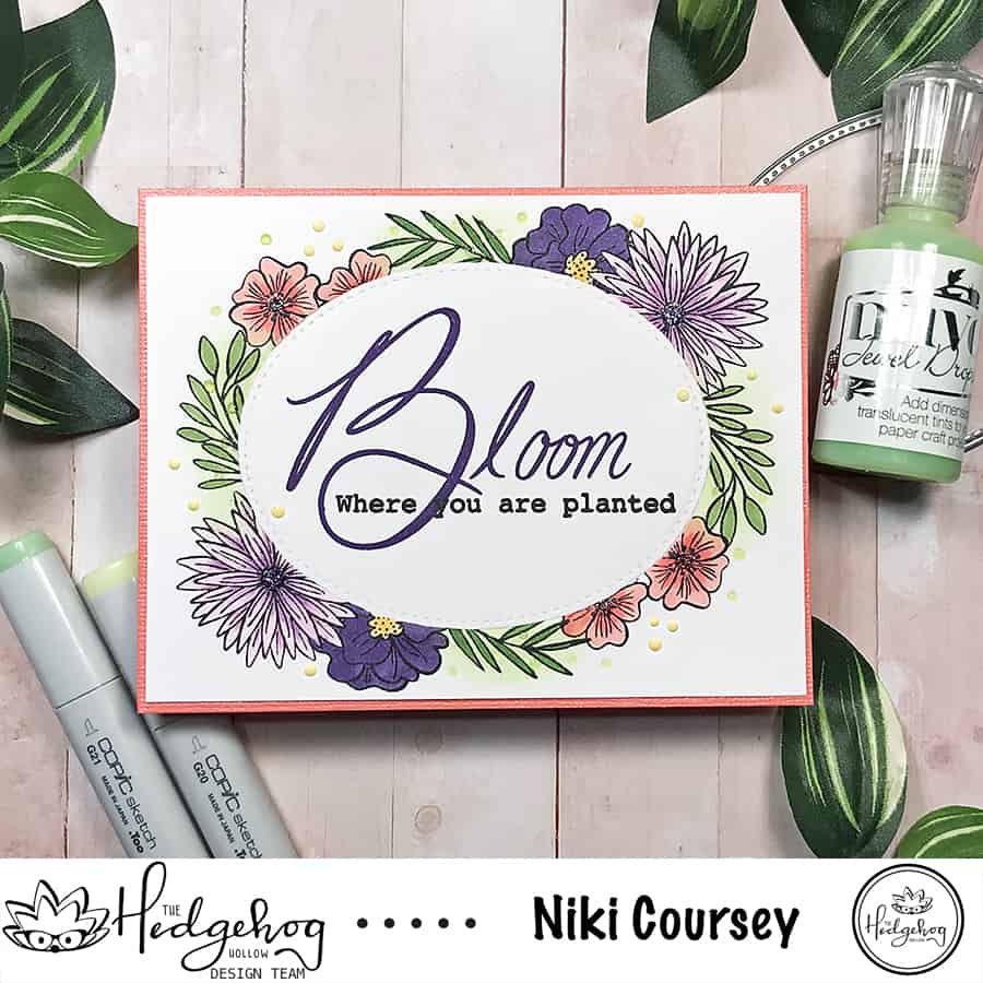 Bloom Where You Are Planted + Stamp Masking - September subscription box (The Hedgehog Hollow)