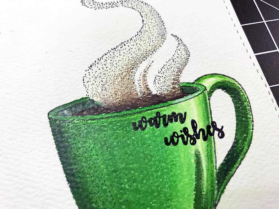 Warm Wishes + Coloring With Polychromos Pencils