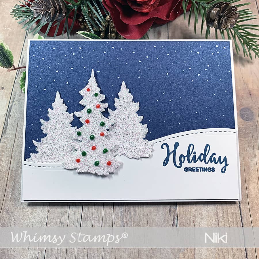 Whimsy Stamps October Release, Day 2: Evergreen Trees Die Set