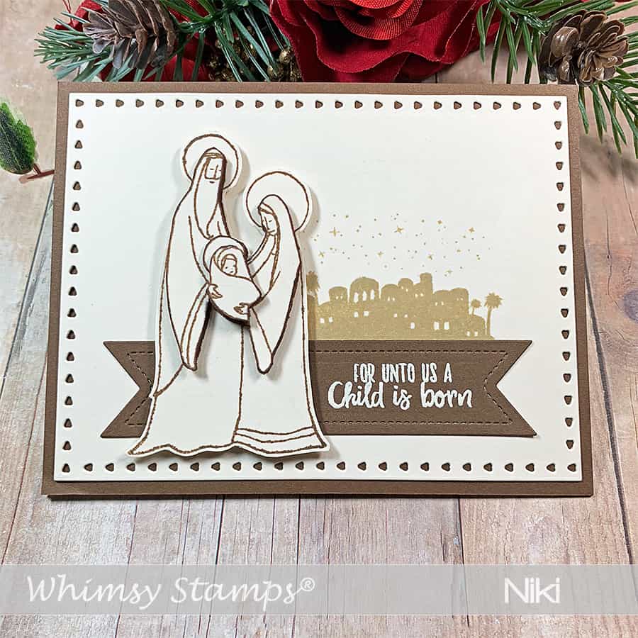 Glory to God from Whimsy Stamps + Paper Piecing