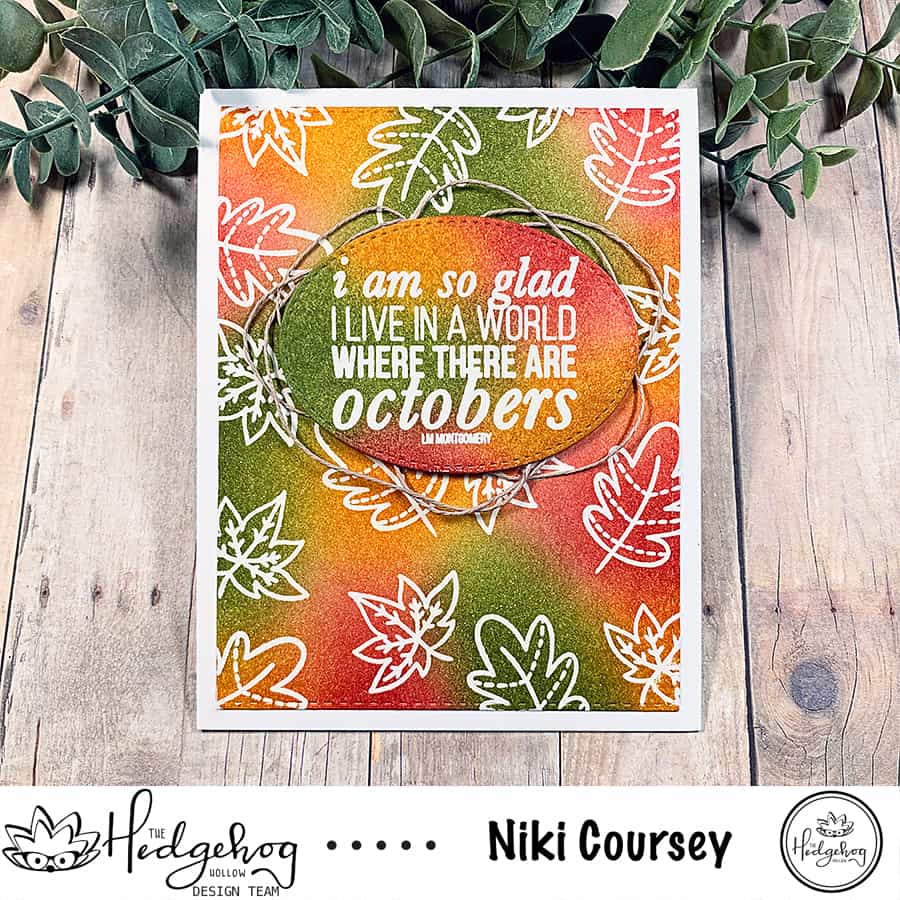 Autumn Themed Emboss Resist With Distress Inks