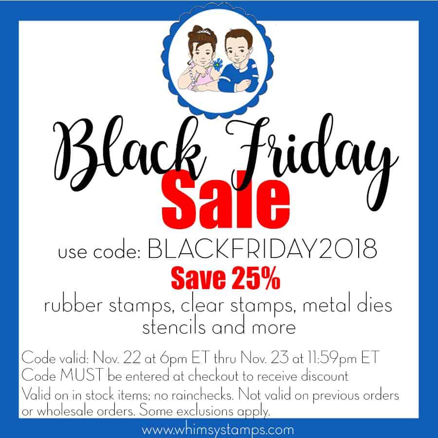 Whimsy Stamps Black Friday Sale