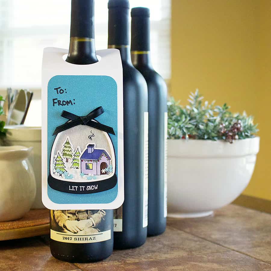 Paper Door: A Holiday Wine Bottle Shaker Tag