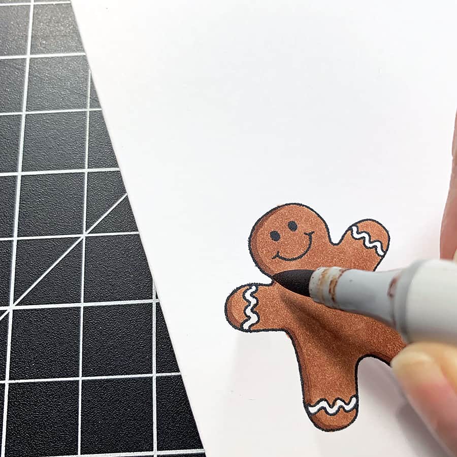 Gingerbread Kisses & Holiday Wishes Card