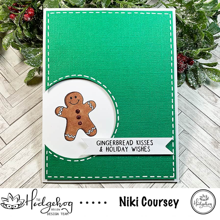 Gingerbread Kisses & Holiday Wishes Card 