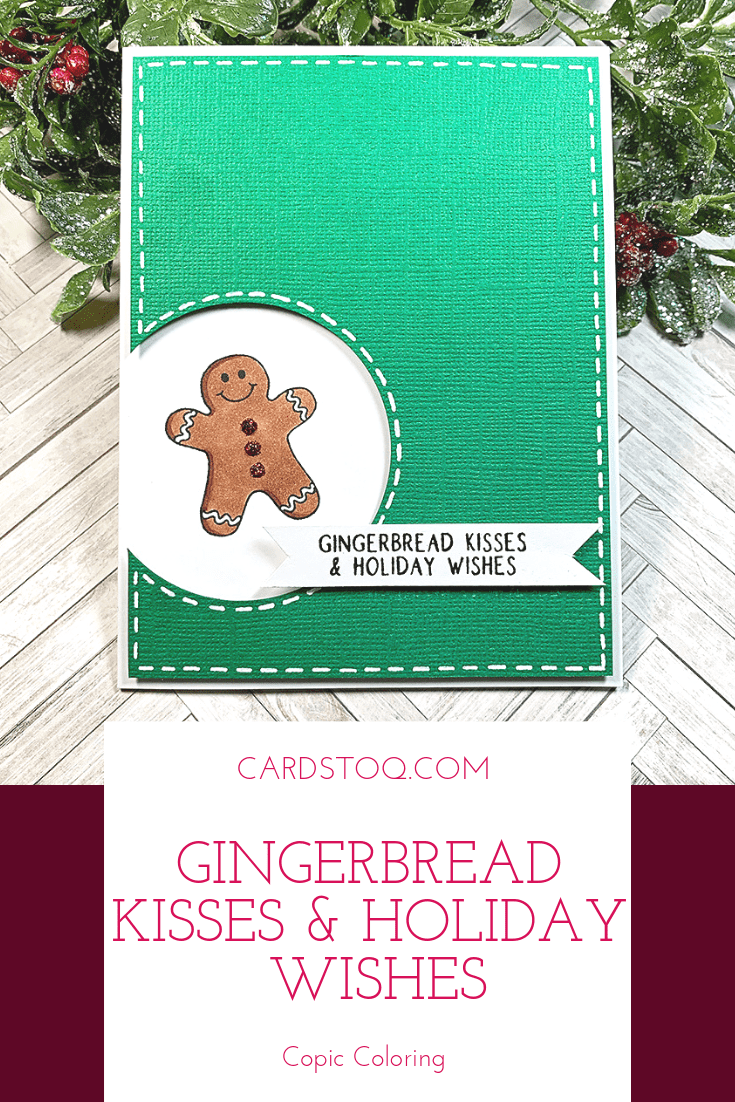 Gingerbread Kisses & Holiday Wishes Card 