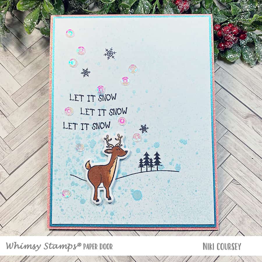 Paper Door: Let It Snow + Spritz Background