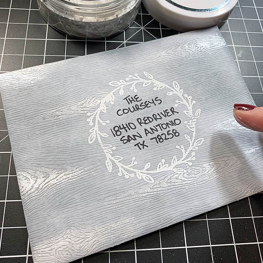 Weathered Wood Holiday Envelopes