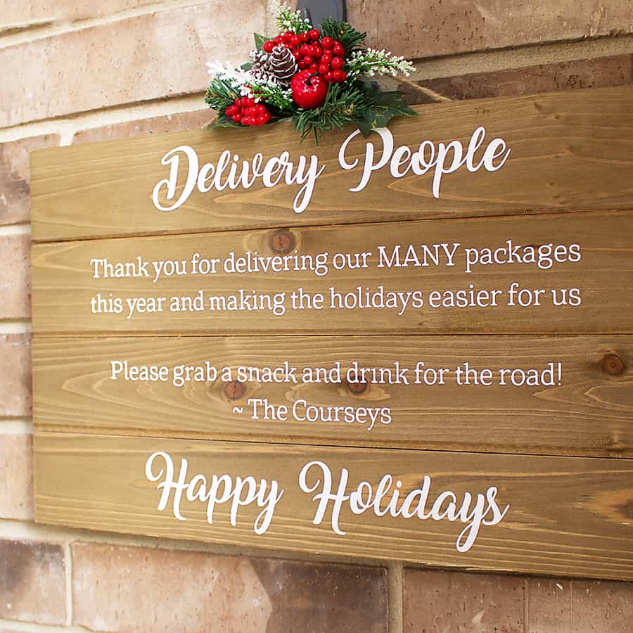 Make a Pretty Snack Bar for Delivery People During the Holidays