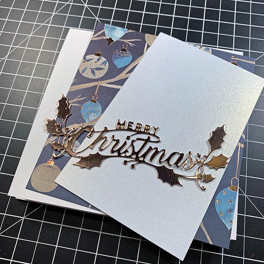Square Shaker Ornament Card for Christmas