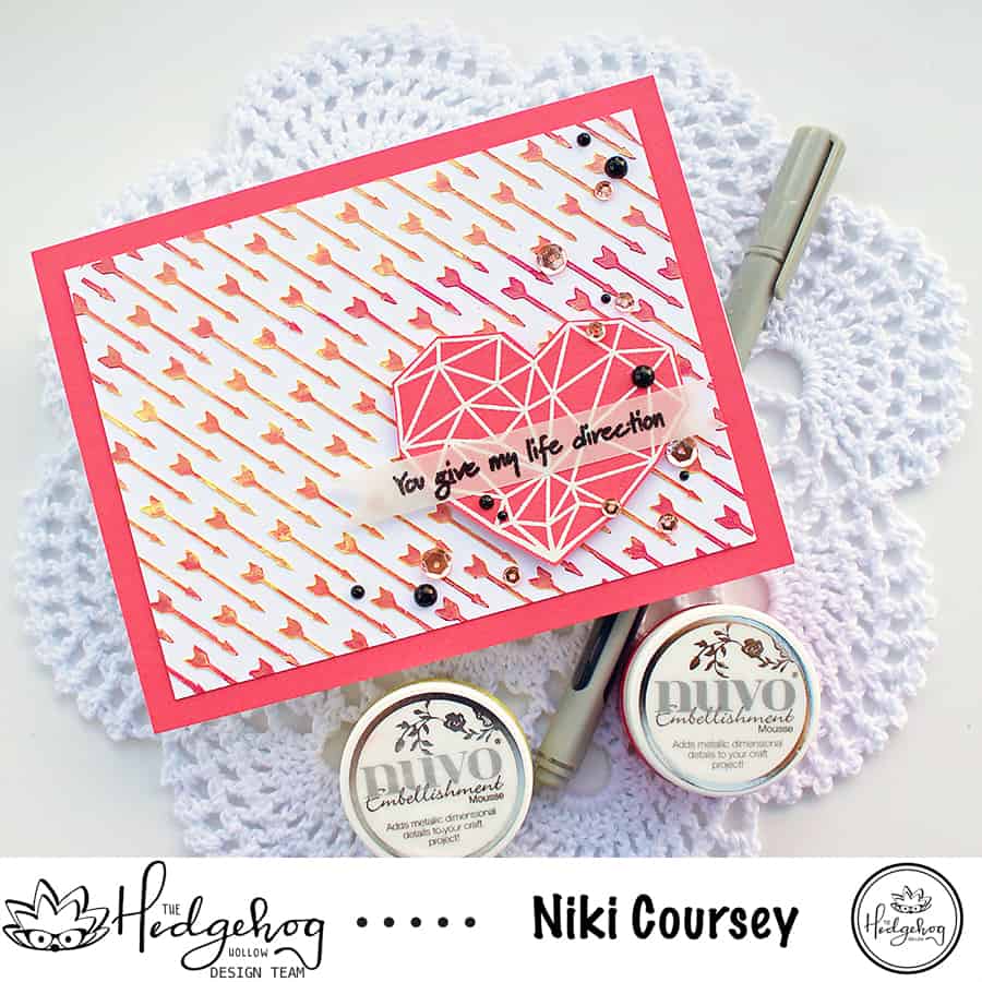 Stenciling with Tonic Nuvo Embellishment Mousse + Video