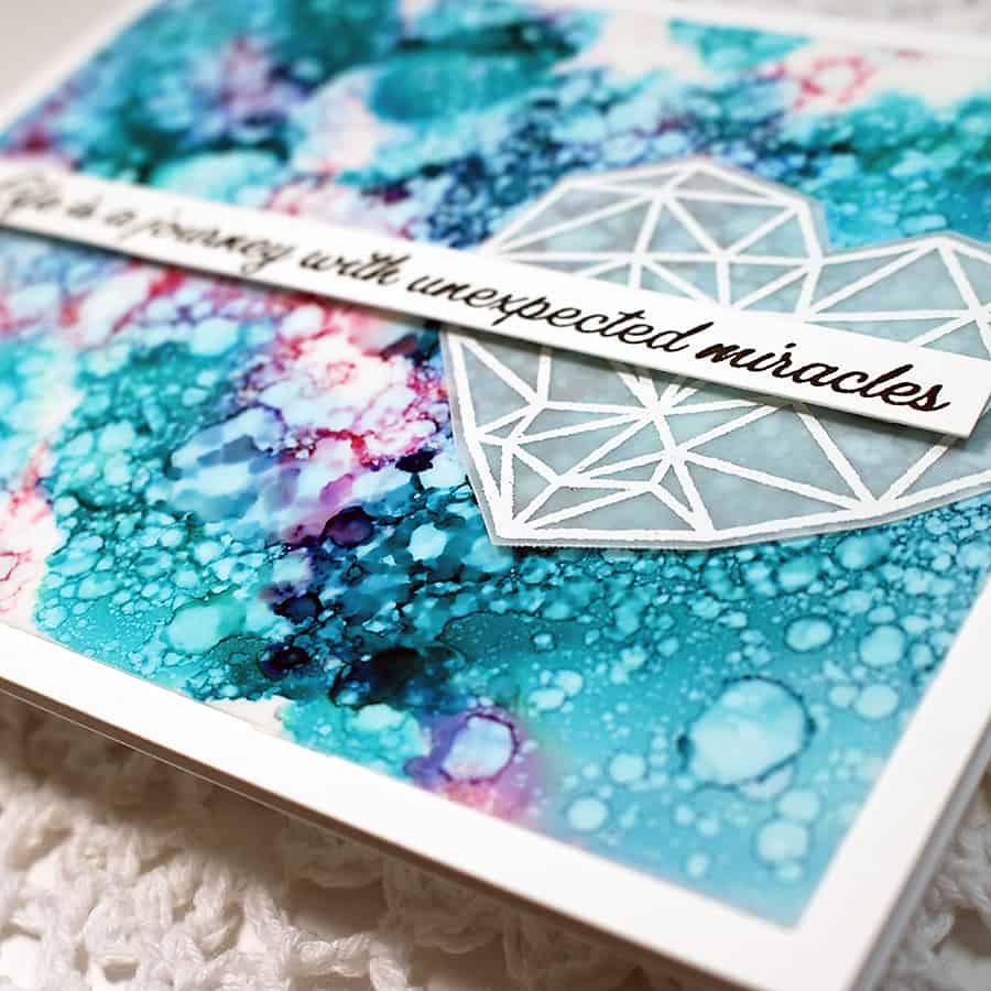 Working with Alcohol Inks to Create A Background