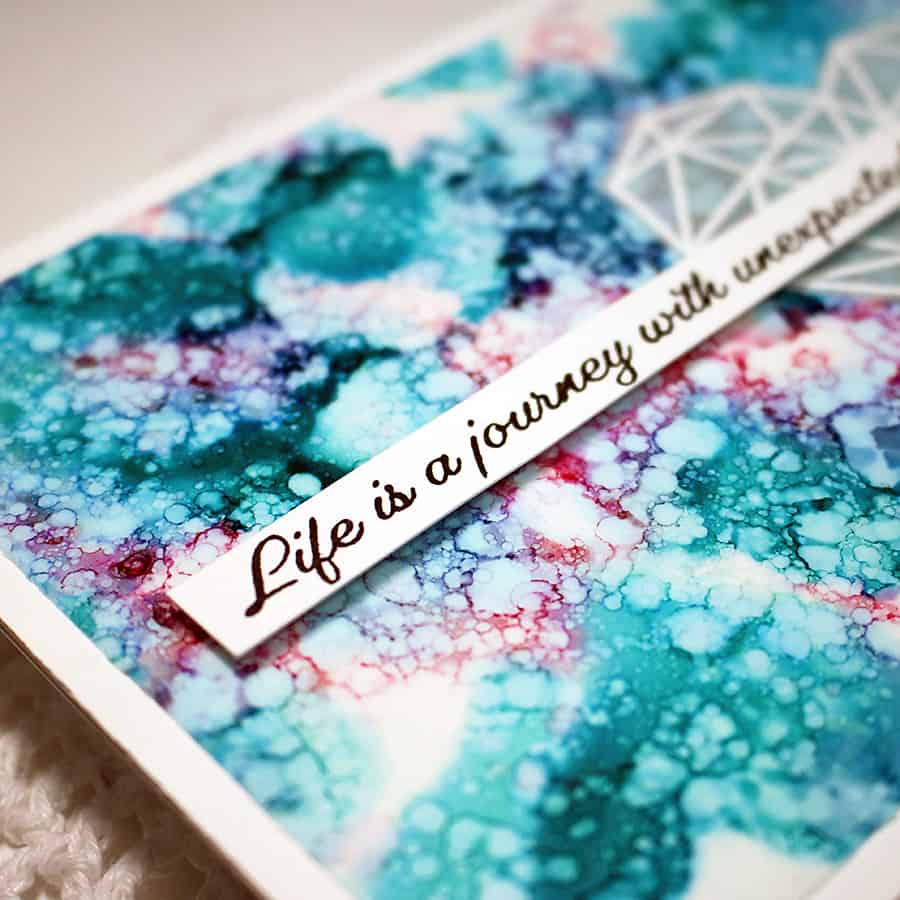 Working with Alcohol Inks to Create A Background