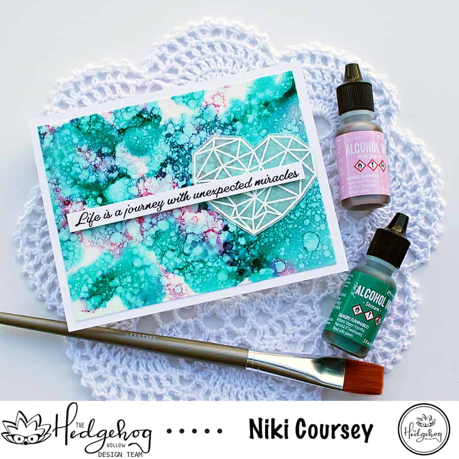 Working with Alcohol Inks to Create A Background