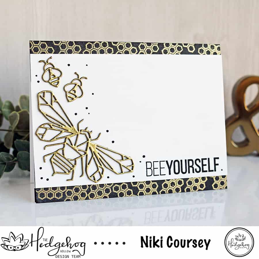 Bee Yourself Honeycomb Card