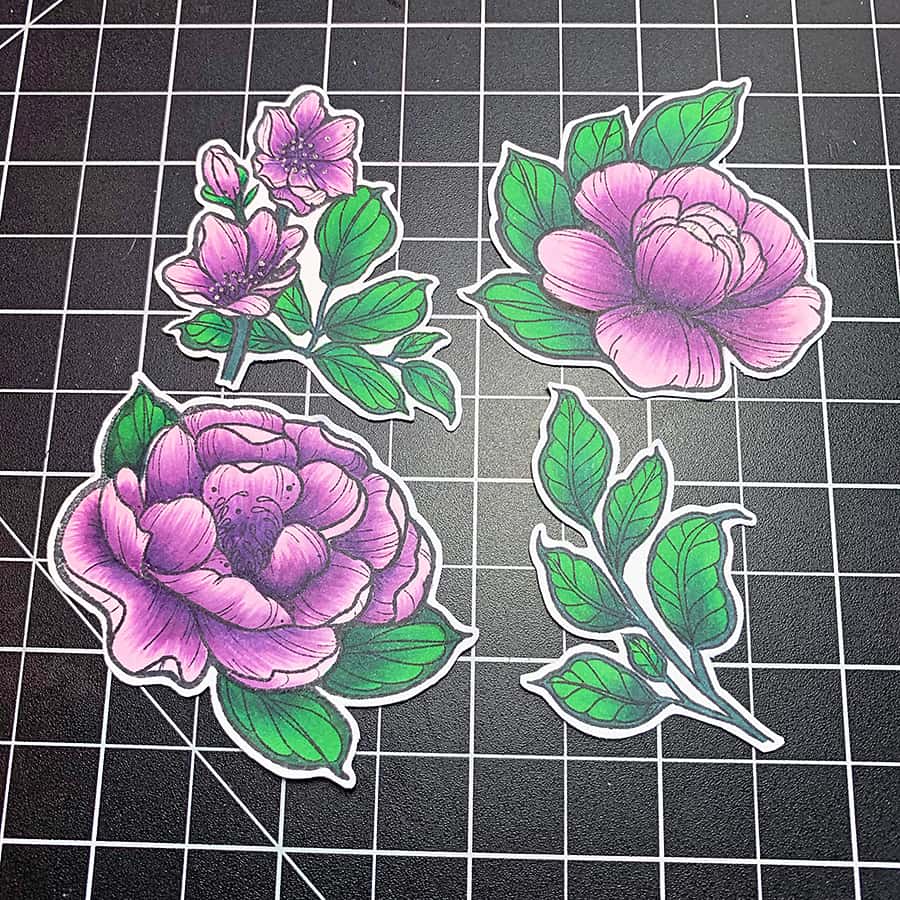 Coloring Peonies with Copic Sketch Markers