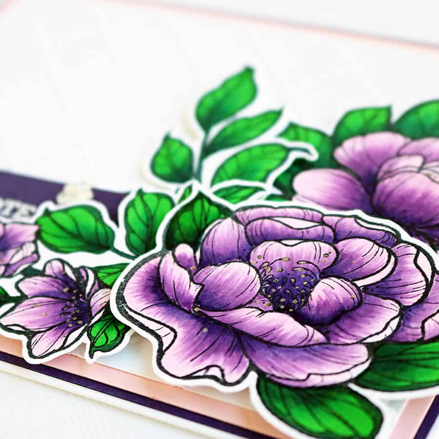 Coloring Peonies with Copic Sketch Markers