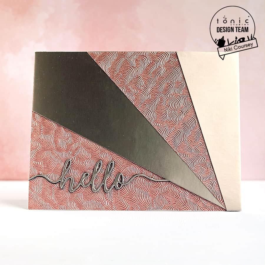 Rose Gold Hello with Craft Perfect Papers