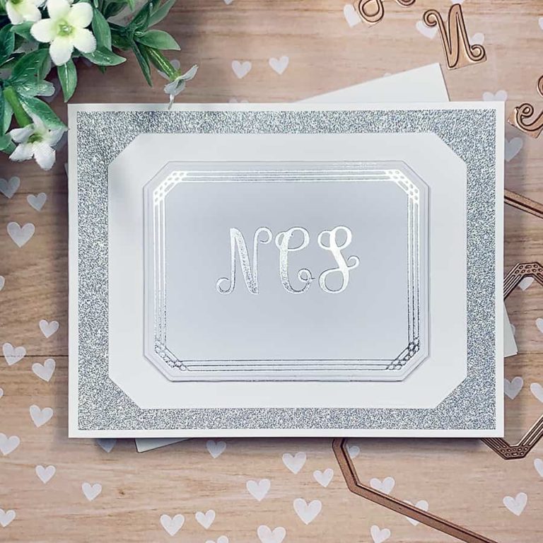 CutCardStock DIY Wedding Blog Hop + Monogrammed Thank You Notes