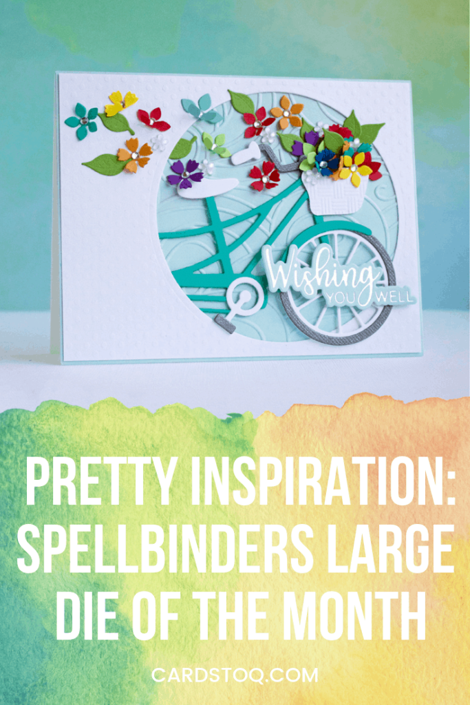 A beautiful card featuring the Spellbinders Large Die of the Month July 2019!
