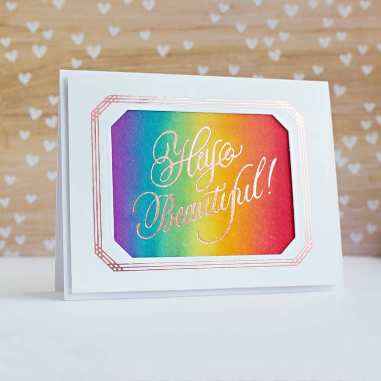 Hello Beautiful: Spellbinders PA Scribe Glimmer Plates