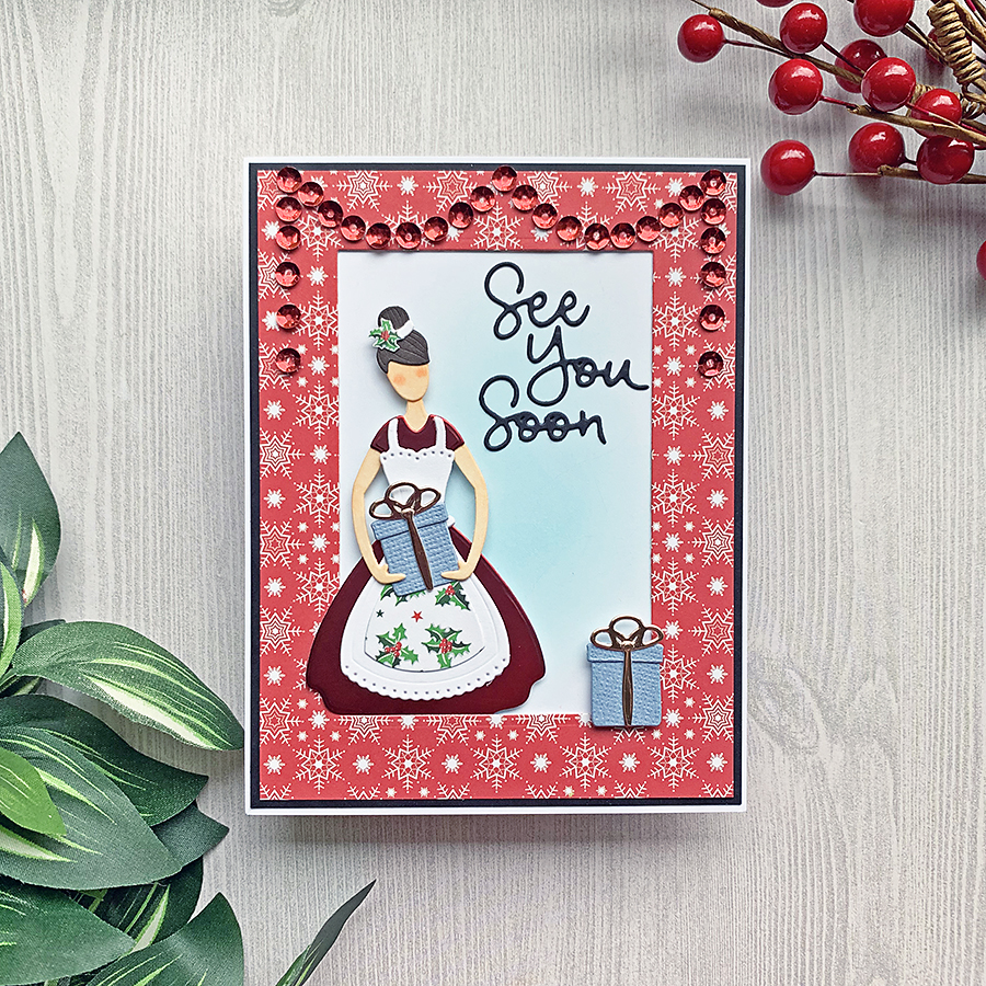 Spellbinders Small Die of the Month | Home for the Holidays