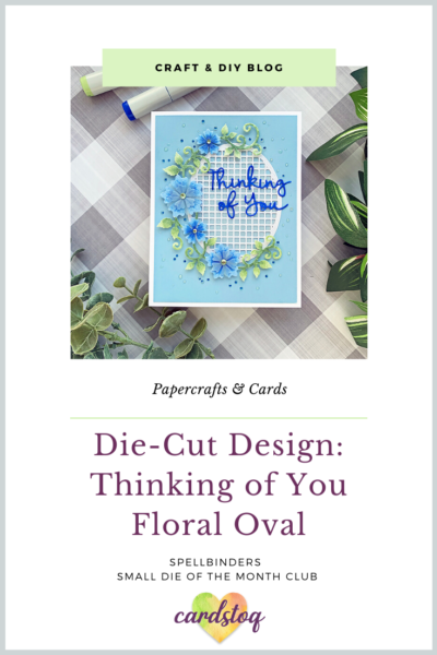 Die-Cut Design: Thinking of You Floral Oval