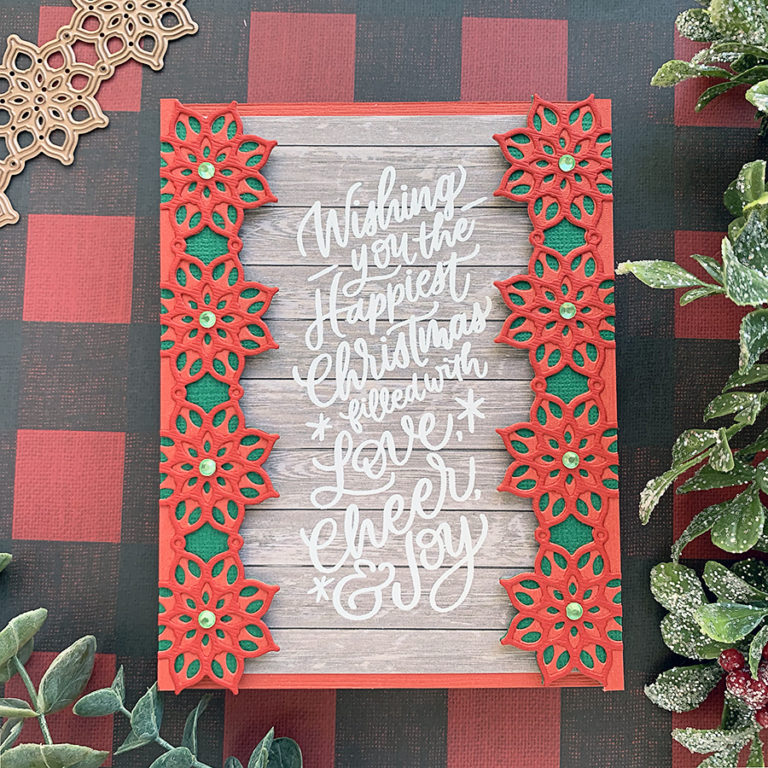 Spellbinders LDOTM: Poinsettia Border Card