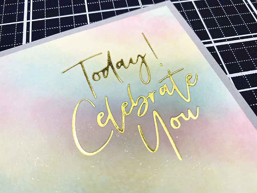 Celebrate You: A Happy, Pastel Watercolor Card