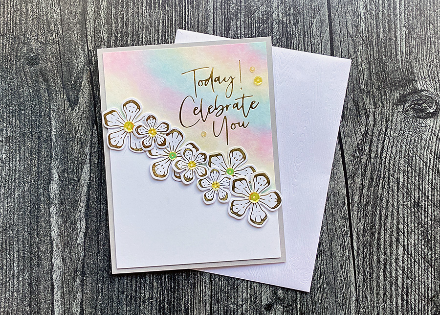 Celebrate You: A Happy, Pastel Watercolor Card