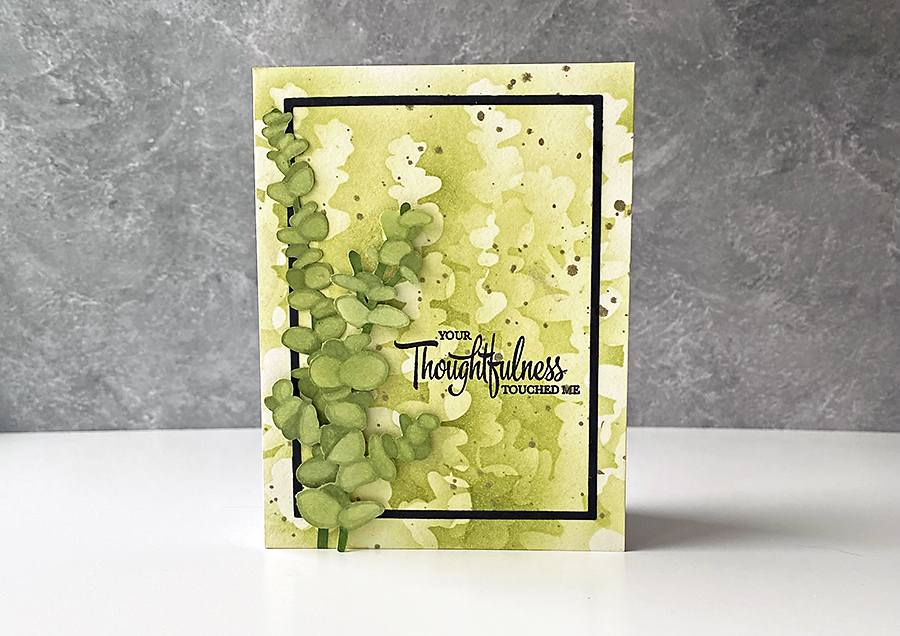 A Thoughtful Ink Blended Eucalyptus Card